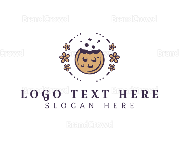 Floral Cookie Cafe Logo