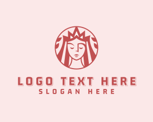 Woman - Beautiful Queen Royalty logo design