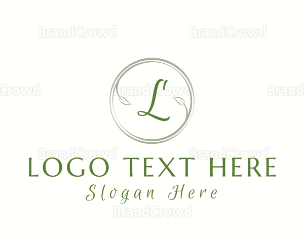 Natural Ornamental Leaf Logo