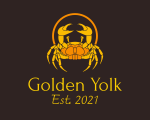 Golden King Crab  logo design