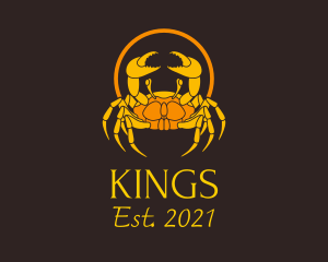 Golden King Crab  logo design