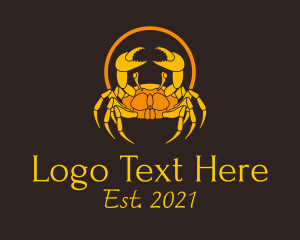 Fish Market - Golden King Crab logo design