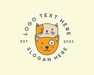 Veterinarian - Cat Dog Pet Clinic logo design