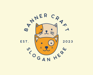 Cat Dog Pet Clinic logo design