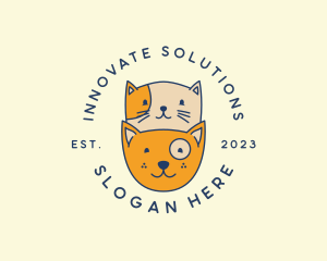 Cat - Cat Dog Pet Clinic logo design
