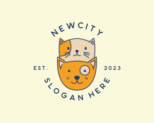 Cat Dog Pet Clinic logo design