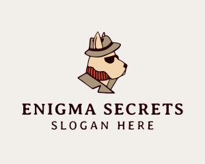 Mysterious - Mysterious Detective Dog logo design