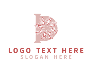 Spa - Floral Beauty Letter D logo design