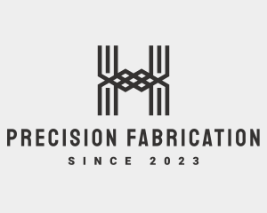 Fabrication - Letter H Metal Fabrication logo design