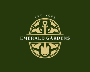 Yard Landscaping Shovel logo design