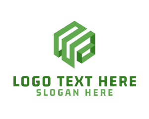 Stylish - Logistics Cube Box logo design