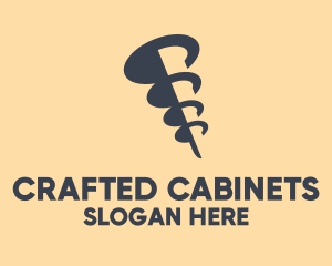 Cabinetry - Gray Drilling Screw logo design