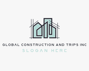 House Building Construction Architecture Logo