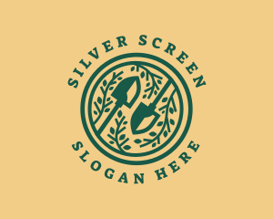 Shovel Garden Planting Logo