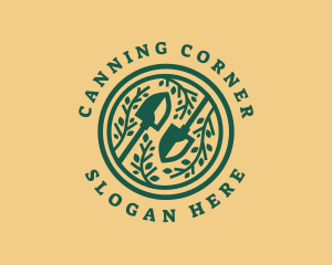 Shovel Garden Planting logo design