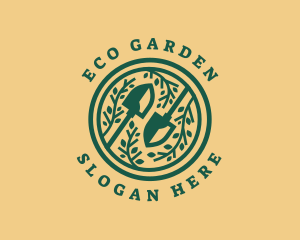 Greenery - Shovel Garden Planting logo design