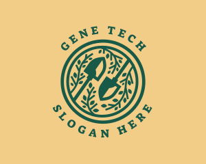 Shovel Garden Planting logo design