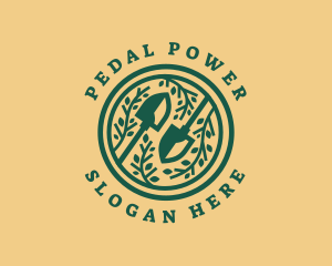 Shovel Garden Planting logo design