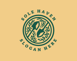 Shovel Garden Planting logo design