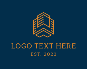 High Rise - Real Estate Condo  Building logo design