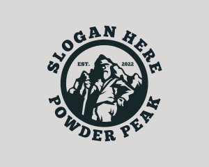 Mountain Peak Hiker logo design