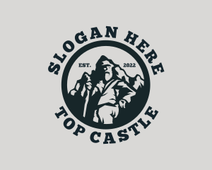 Mountain Peak Hiker logo design