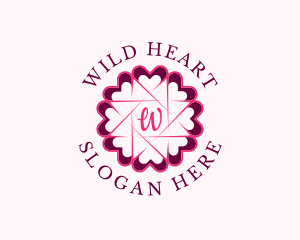 Dating Heart Valentines logo design