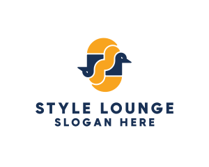 Smoke Bird Lounge logo design