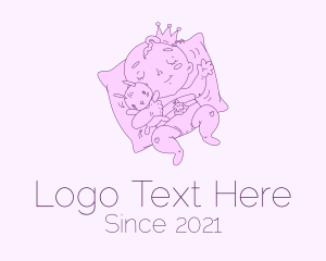 Baby Accessory - Sleeping Baby Prince logo design