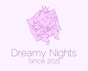 Sleepwear - Sleeping Baby Prince logo design