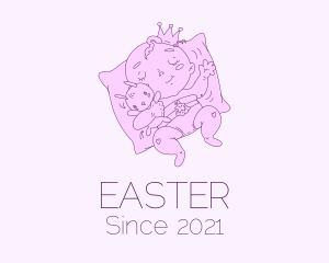 Doodle - Sleeping Baby Prince logo design