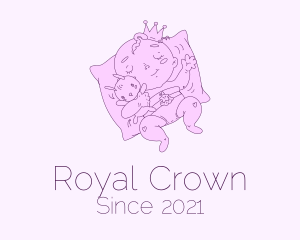 Prince - Sleeping Baby Prince logo design