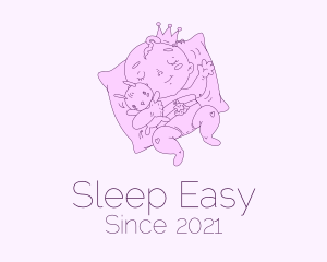 Sleeping Baby Prince  logo design