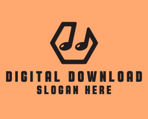Download - Audio Music Note logo design
