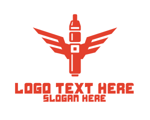 Orange - Orange Vape Wings logo design