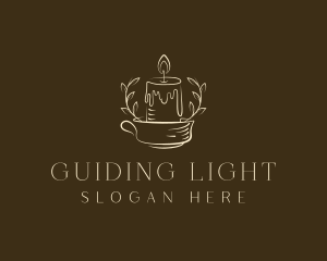 Wax Candle Light logo design