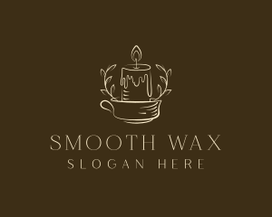 Wax Candle Light logo design