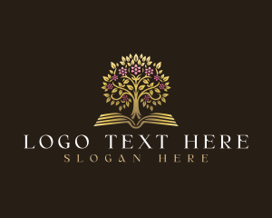Author - Luxury Tree Book logo design