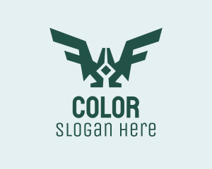 Army - Modern Cool Bird Wings logo design