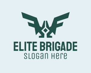 Brigade - Modern Cool Bird Wings logo design