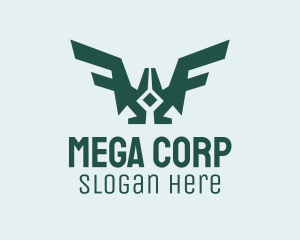 Modern Cool Bird Wings logo design