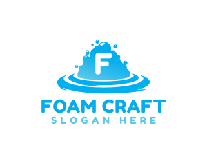 Foam - Clean Bubbles Laundry logo design
