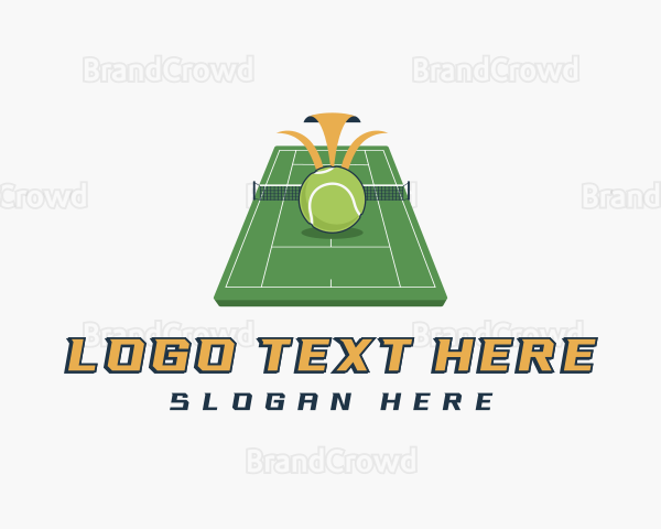 Sports Tennis Court Logo