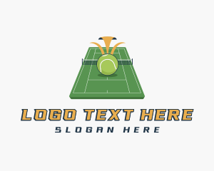 Table Tennis - Sports Tennis Court logo design