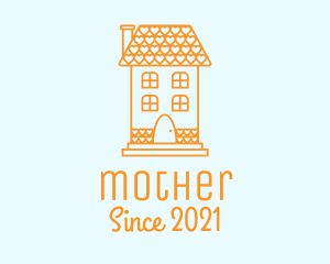 Housing - Orange Love House logo design