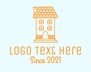 Architect - Orange Love House logo design