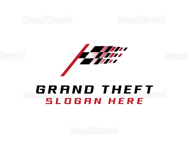 Racing Flag Speed Logo