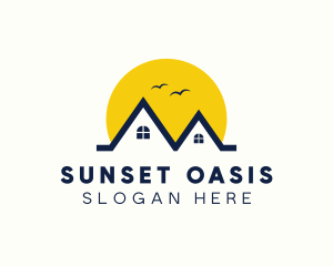 Sunset Real Estate logo design