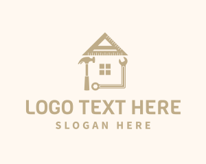 Housing - House Construction Contractor Tool logo design