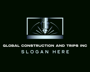 Fabrication - Steel Cutting Machine Laser logo design